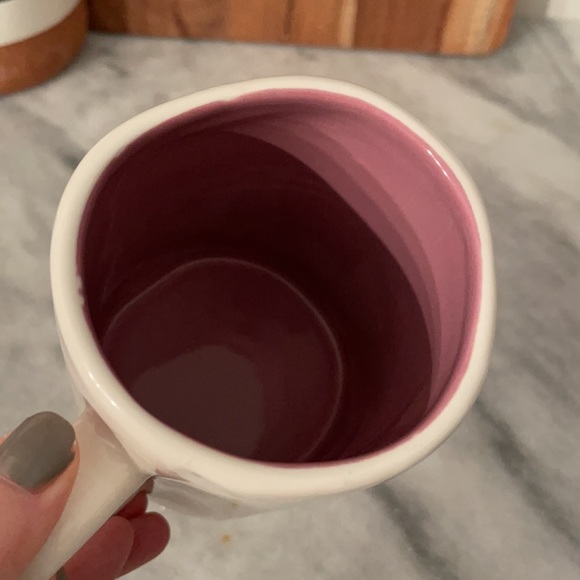 Rare and HTF Rae Dunn BARK mug w/purple inside - Picture 5 of 5